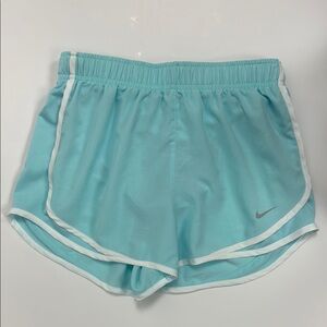 Nike Women's Light Blue Athletic Shorts